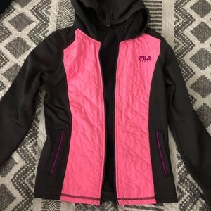 kids size xl pink fila jacket